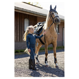 BR Mini Horse zip-up shirt longsleeve midnight navy