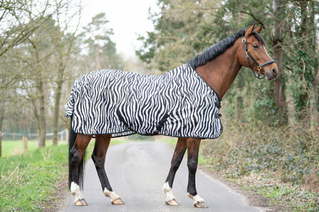 HKM vliegendeken Zebra met buiksingels