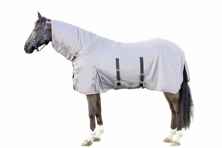 HKM vliegendeken met hals Grey
