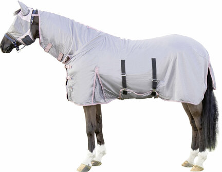 HKM vliegendeken met hals Grey