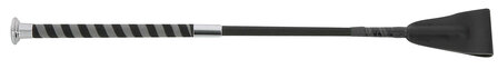 Fleck springzweep met nubuck handvat