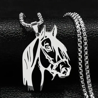 Ketting Paardenhoofd zilver