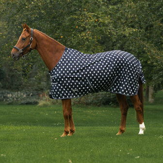 Horka vliegendeken met print blauw