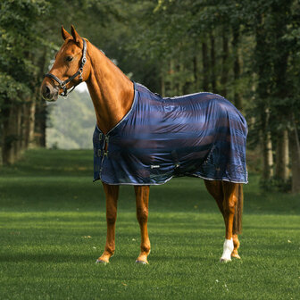 Horka vliegendeken met strepen blauw