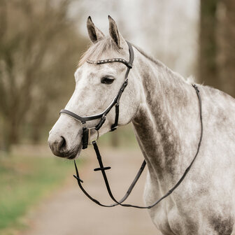Horka hoofdstel Nox zwart/wit
