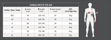 Swing airbag vest P25 AIR
