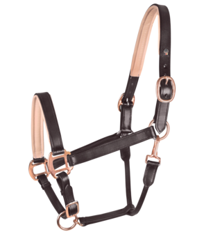 Waldhausen leren halster X-lijn Ros&eacute; bruin