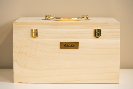 HB Showtime Luxe Houten Borstelset met Poetskist