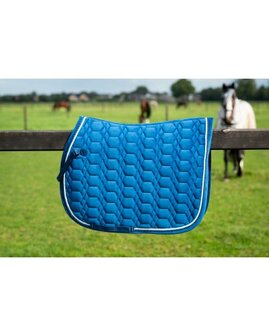 HB Showtime zadeldek Velvet turkish blue