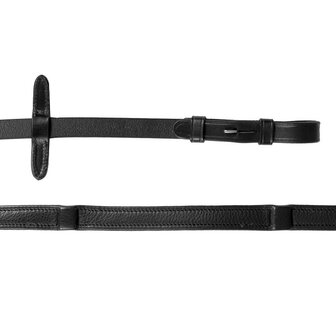 Horka leren teugels zwart/zilver