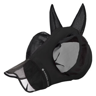 Imperial Riding vliegenmasker Trail Ride UV bescherming zwart