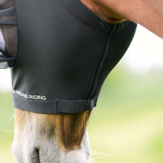 Imperial Riding vliegenmasker UV bescherming Trail Ride zwart