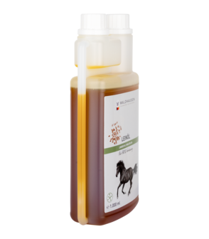 Waldhausen Lijnzaadolie voor paarden &ndash; 100% zuiver en rijk aan vetzuren en vitaminen 1 liter