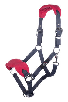 HKM halsterset met halstertouw &amp; vliegennet grijs