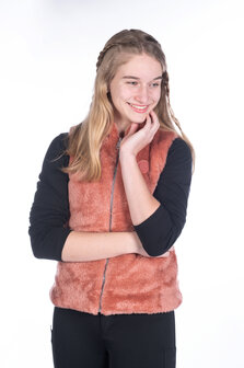 HKM Bodywarmer Teddy Ruby