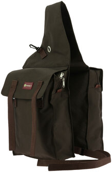 Randol's dubbele zadeltas met kleppen