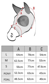 Lami-Cell vliegenmasker Lycra
