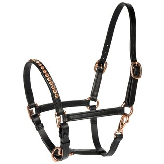 Harry's Horse leren pony/veulen halster Crystal Rosegold