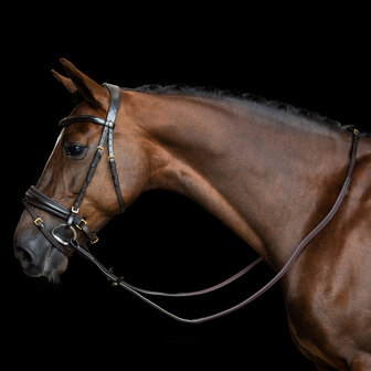 Imperial Riding teugels rubber met nylon versterkt