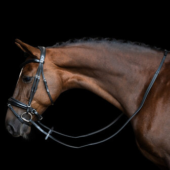 Imperial Riding teugels rubber met nylon versterkt