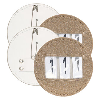 Imperial Riding startnummers Glitter rond