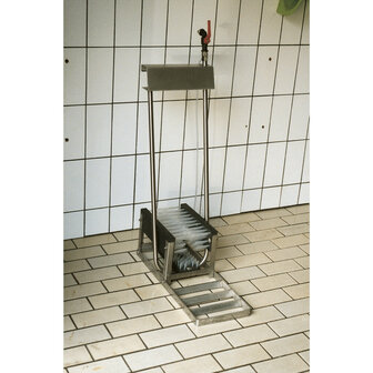 Vink Laarzenreiniger RVS Laag 3 borstels