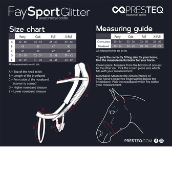 PresTeq Hoofdstel FaySport Glitter