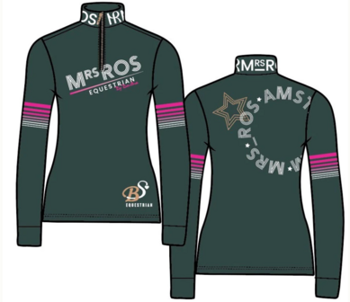 Mrs. Ros trainingsshirt longsleeve dark beige