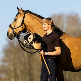 Nalanta Hobby horse touwhalster met teugels