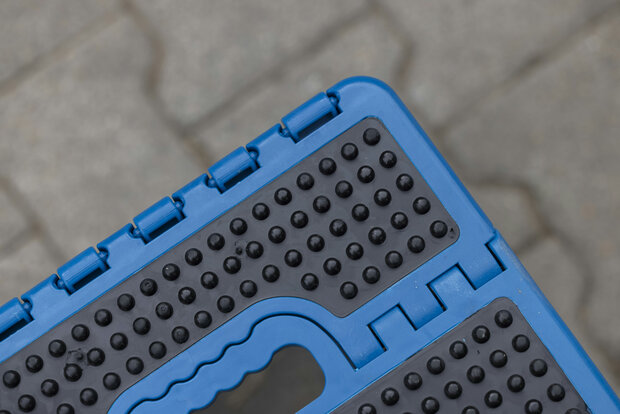 HippoTonic opvouwbaar opstapkrukje met extra grip turquoise