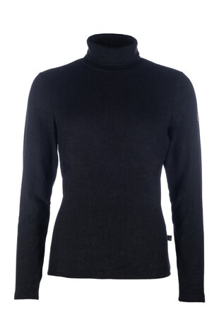 HKM shirt met coltrui -Marrakesh- zwart
