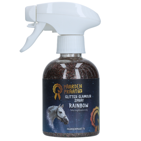 Paardenpraat TV glitter spray regenboog 250ml