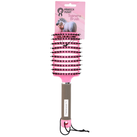 Paardenpraat staart- en manenborstel roze