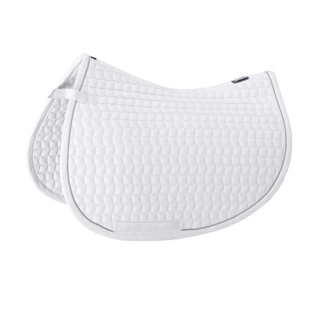 Eskadron zadeldek Cotton Silver wit