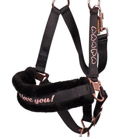 Harry's Horse halster set Love zwart
