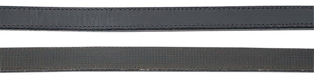 Harry's Horse leren teugels met rubber gevoerd zwart