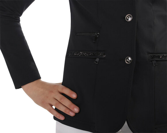 QHP wedstrijdjas Juliet Junior zwart