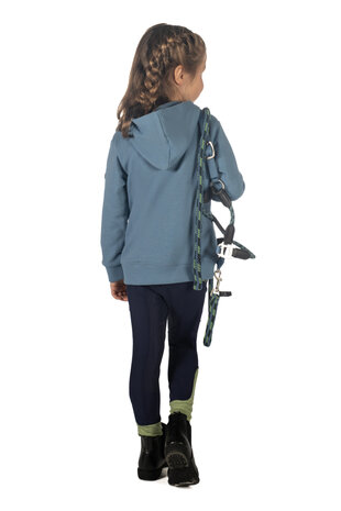 HKM hoody Diana rookblauw