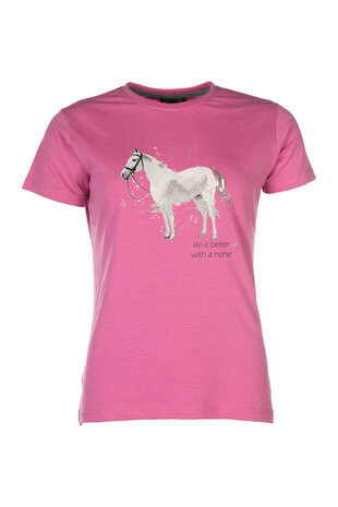 HKM t-shirt Sparkle roze
