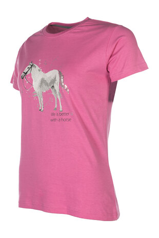 HKM t-shirt Sparkle roze