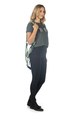 HKM t-shirt Mirror grijsgroen
