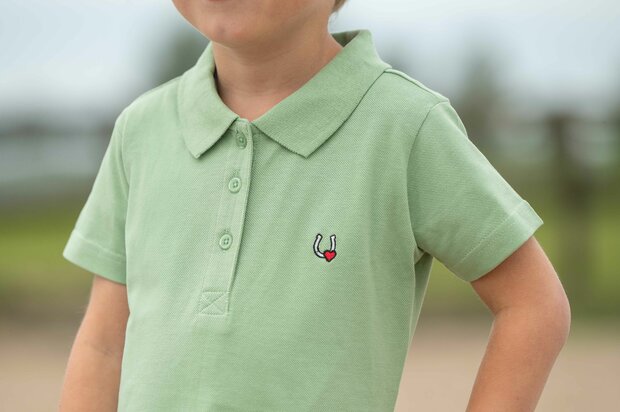 HKM polo shirt Claire jade