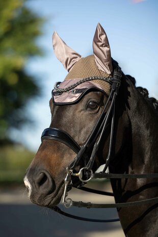 HKM oornetje Golden Bit taupe