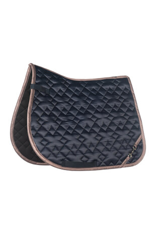 HKM zadeldek Golden Bit donkerblauw