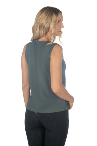 HKM top Mila grijsgroen