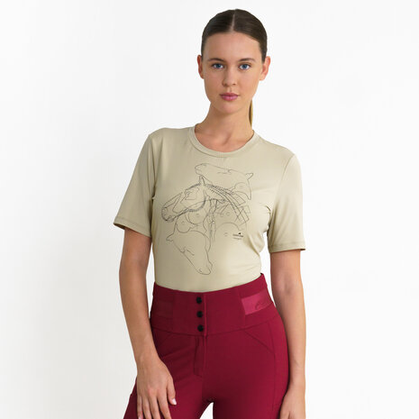 Euro-Star top Amelie beige