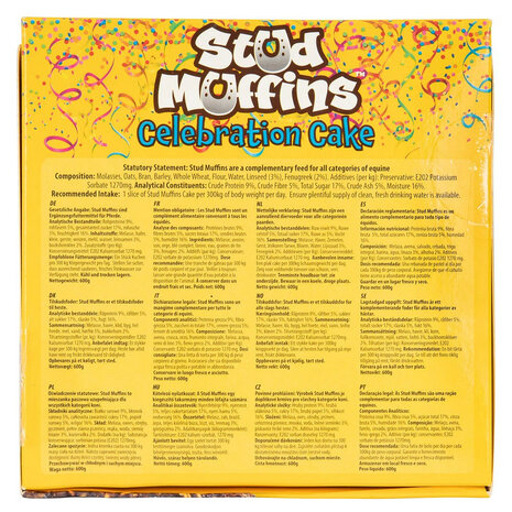 Stud Muffins celebration cake 600 gram