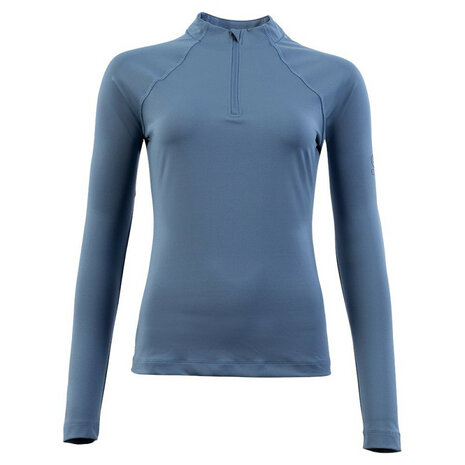 BR CLX long-sleeve zip-up trainingsshirt moonlight blue