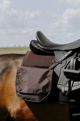 Randol's zadeldek Mesh Treck bruin