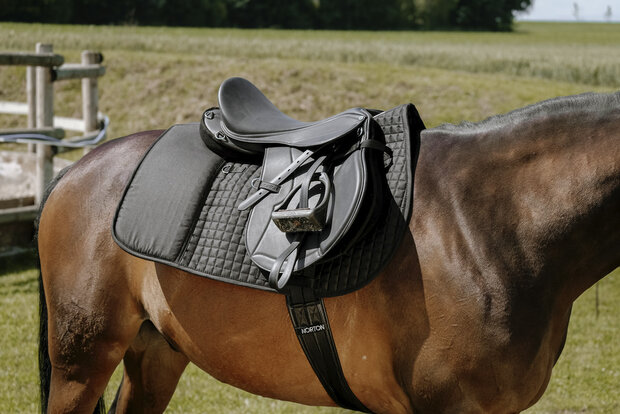 Randol's zadeldek Confort lang zwart